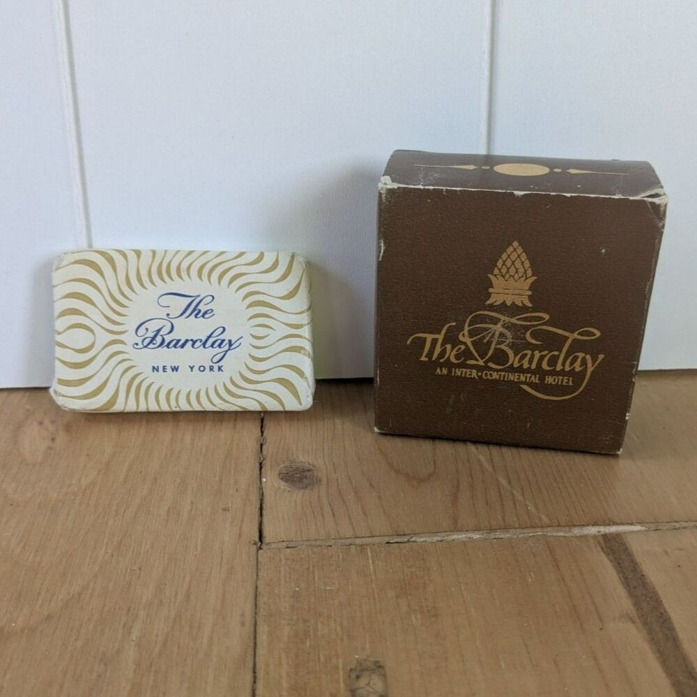 Vintage The Barclay New York Hotel Travel Soaps - set of 2